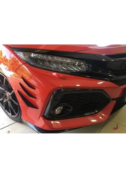 Crx Tampon ve Çamurluk Uyumlu 6lı Tuning Modifiye Aksesuar - Siyah