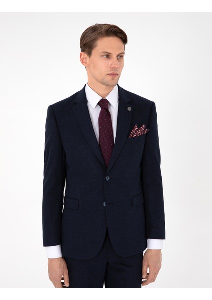 Erkek Lacivert Slim Fit Takım Elbise 50292940-VR033 modelleri