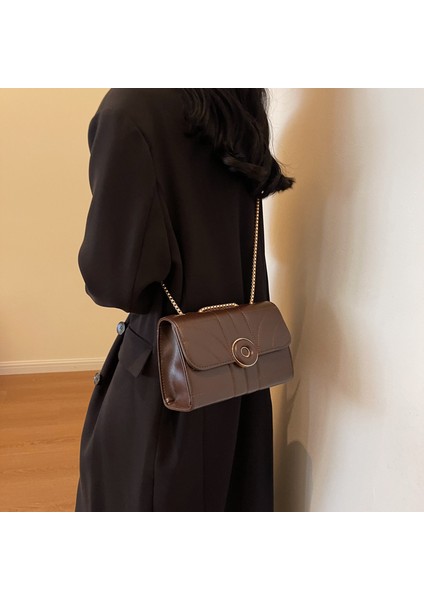 Bu Yılın Popüler Küçük Kokulu Hafif Lüks Çanta Kadın Basit ve Çok Yönlü Zincir Omuz Çantası Moda Crossbody Çanta (Yurt Dışından)