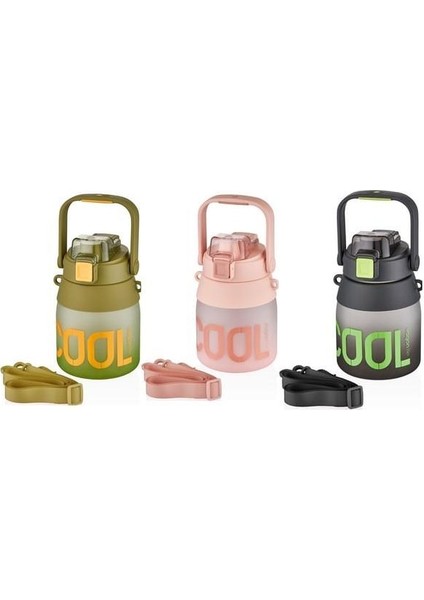 Su Matarası Tritan Siyah 1000 ml