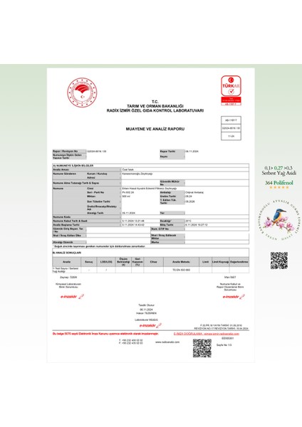 Ayvalık Edremit Erken Hasat 3lt
