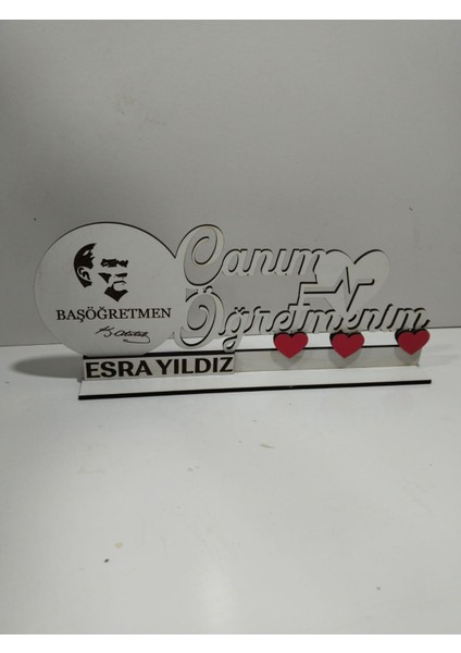 Öğretmenler Günü Için Tasarım Masa Isimliği Kişiye Özel modelleri