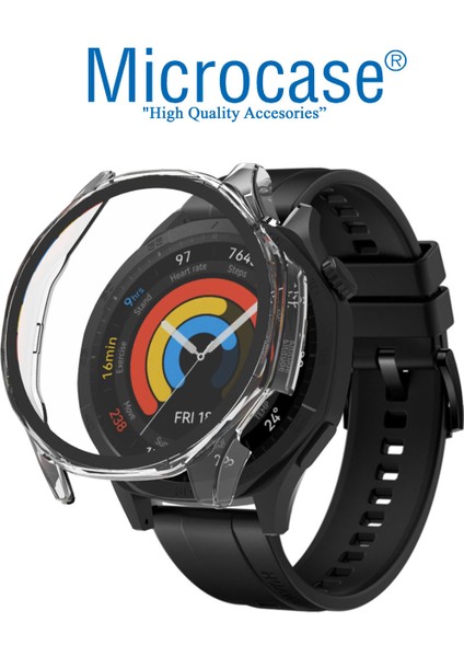 Huawei Watch Gt 5 46MM Için Ekran Korumalı Sert Rubber Kılıf - AL3173 modelleri