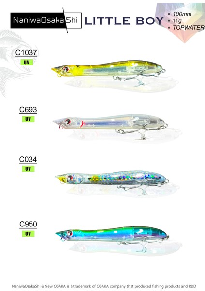 Naniwa Osaka Shi Lıttle Boy 100MM 11GR Topwater