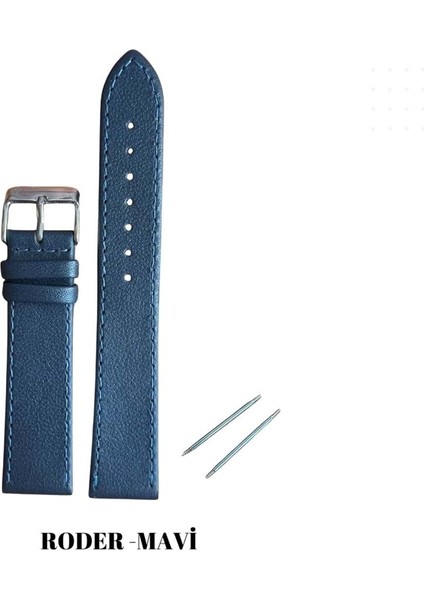 R4150S Roder Deri Kayış - Blue - 22MM