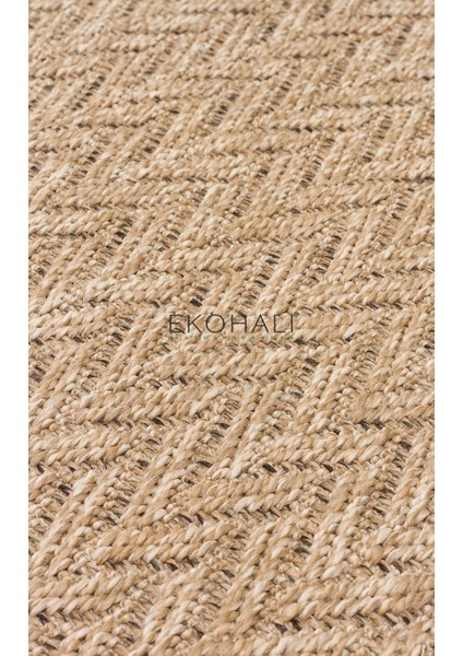 Salda Koleksiyonu Iç ve Dış Mekan Kullanımına Uygun Jüt Görünümlü Yumuşak Dokulu Sisal Kilim Sld 05 Natural