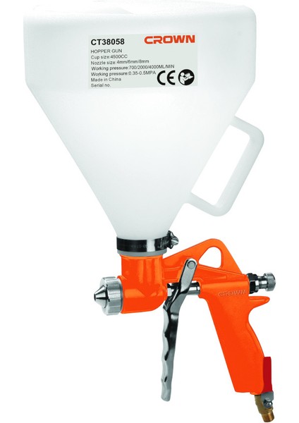 Havalı Fasarit Tabanca 4.5 Litre 4.6.8 mm | Fasarit Boya Tabancası