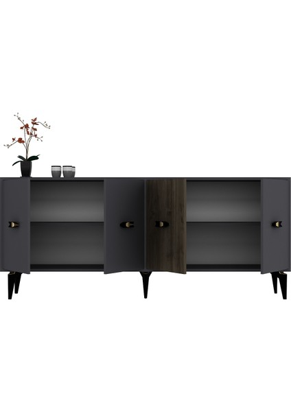 Cherryct 180 cm KONSOL(KX180) Antrasit-Ceviz