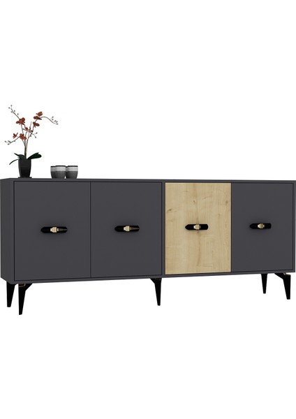 Cherryct 180 cm KONSOL(KX180) Antrasit-Safirmeşe