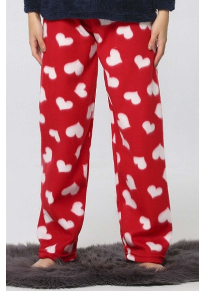 Cepsiz Kışlık Polar Kadın Pijama Altı Tek Alt JE29