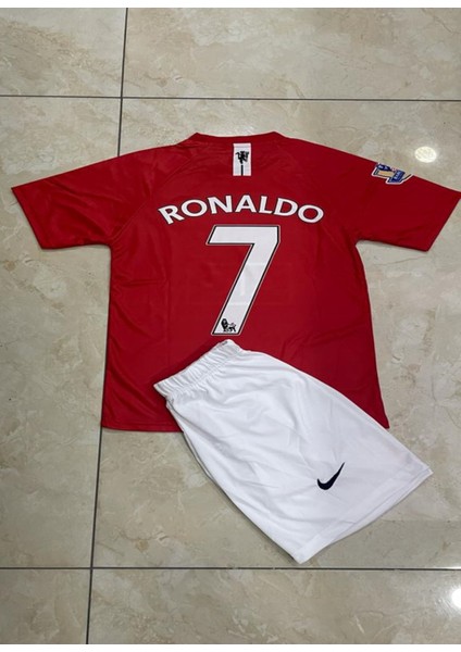 2007/2008 Sezon Ronaldo Kırmızı Moscow Finali M.unıted. Çocuk Forma Takımı fiyatları
