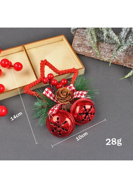 Noel Beş Köşeli Yıldız Çan Aksesuarları Kolye Dıy Noel Ağacı Kolye Yay Çan Kabine Pencere Sahne (Yurt Dışından)