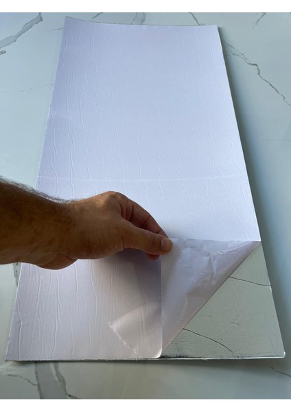 60X30CM Koyu Gri Mermer Desen Yapışkanlı Karavan Prefabrik Banyo Wc Yer Duvar Pvc Kaplama Paneli NWYP14