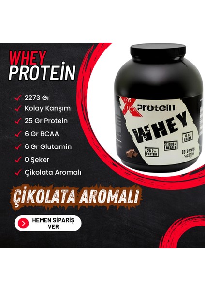 Whey Protein Tozu 2270 Gr Çikolata Aromalı