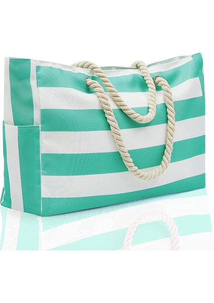 Büyük Dış Mekan Çizgili Saklama Çantası (Yurt Dışından)