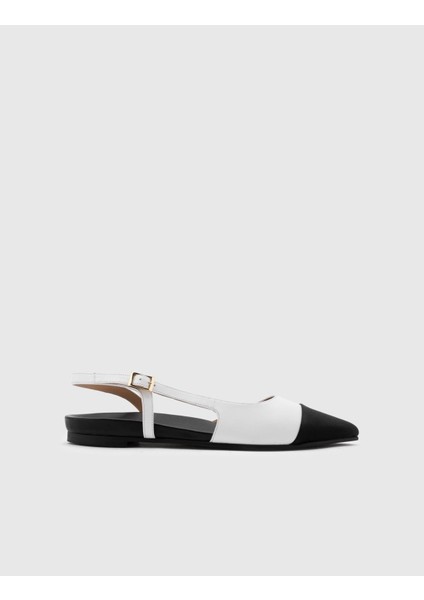 Tallare Deri Kumaş Kadın Beyaz Sandalet modelleri