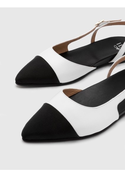 Tallare Deri Kumaş Kadın Beyaz Sandalet fırsatları