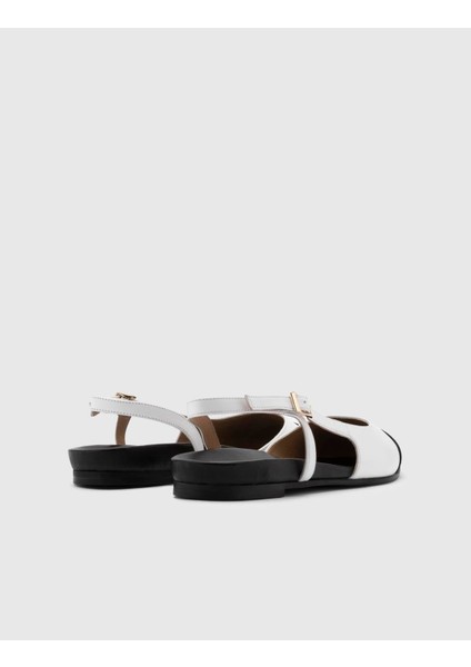 Tallare Deri Kumaş Kadın Beyaz Sandalet indirimleri