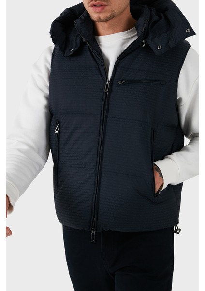 Jakarlı Regular Fit Çıkarılabilir Kapüşonlu Şişme Yelek Erkek Yelek 6D1B66 1nnxz 0920