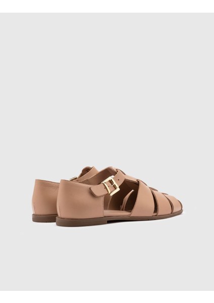 Tilcara Deri Kadın Vizon Sandalet fırsatları