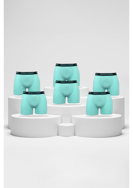 Erkek 6'lı Lüx Kutulu Pamuklu ve Likralı Boxer