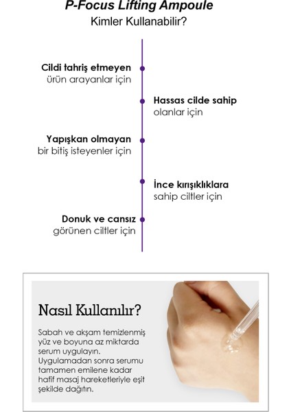 P-Focus Lifting Yüz - Boyun ve Dekolte Bölgesi İçin Cilde Sıkı Görünüm Kazandıran Yüz Serumu