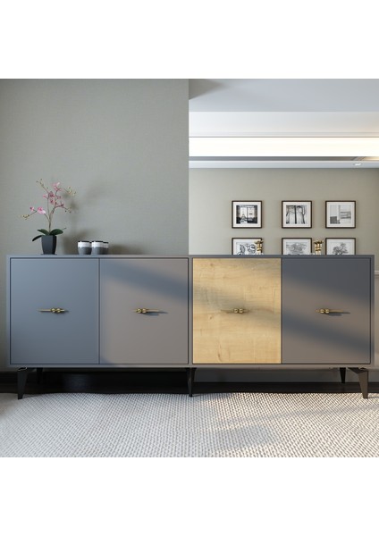 Veryy 180 cm Konsol (KX180) Antrasit-Safirmeşe