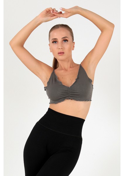 Büzgü Detay Ayarlanabilir Askılı Büstiyer