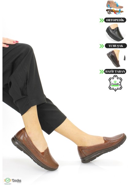 Kadın Tam Ortopedik Deri Günlük Anne Ayakkabısı F24/CM29413Y