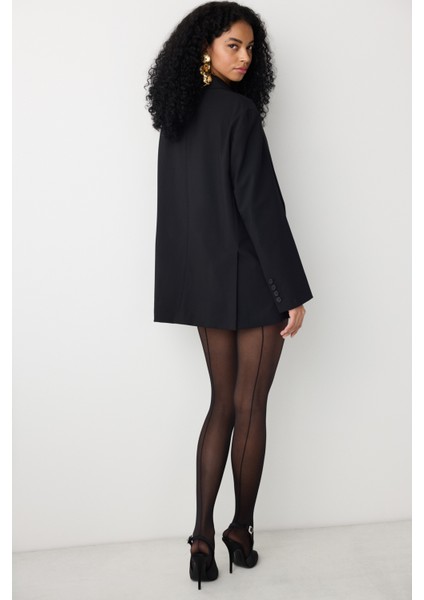 Nostalgia Siyah Külotlu Çorap