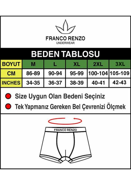 Erkek 6'lı Lüx Kutulu Pamuklu ve Likralı Boxer modelleri
