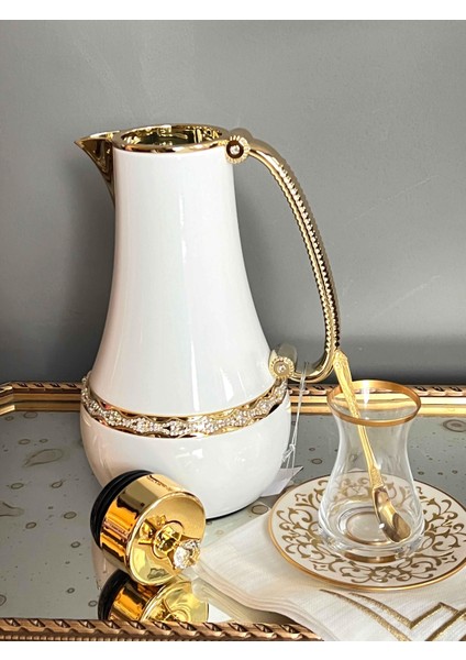 Beyaz Gold Royal Line Termos 2'li modelleri