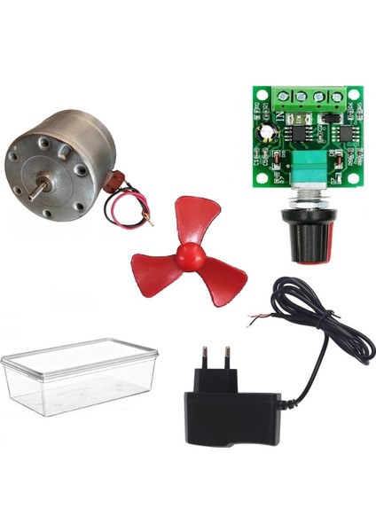 Kutulu Hızı Ayarlı Basit Motor Deney Seti - Öğrenci Elektrik Devresi