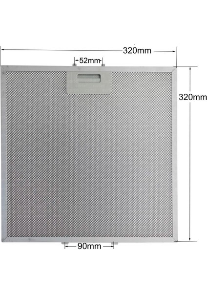 481248058144 81248058144, Davlumbaz Filtresi 320×320 mm Aspiratör C00345798, M3