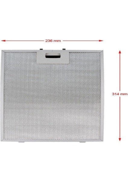 Teka Tvt 60, Tvt 90 Davlumbaz Filtresi 314×236 mm Davlumbaz Yağ Filtresi Mutfak Aspiratörü