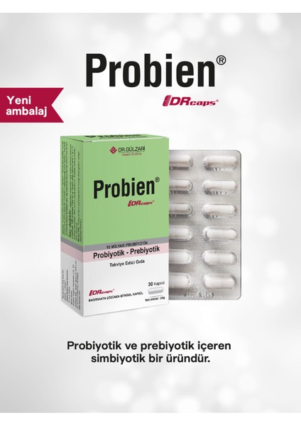 Probiyotik ve Prebiyotik Drcaps 30 Kapsül