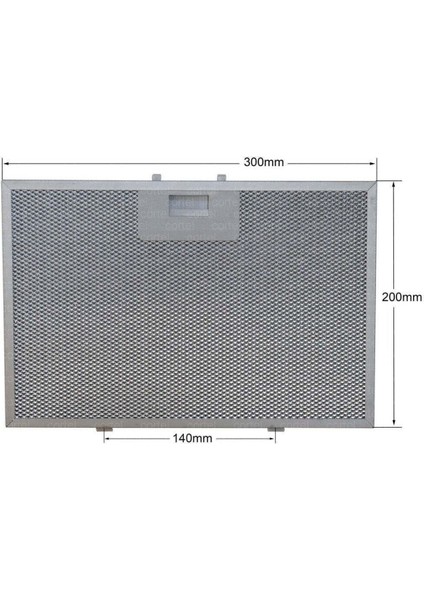 300X200 mm 9197060212 Davlumbaz Aspiratör Filtresi Metal Yağ Filtresi 30X20 cm