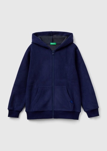 Erkek Çocuk Lacivert Etiket Detaylı Sweatshirt