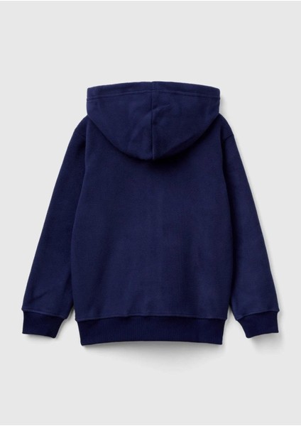 Erkek Çocuk Lacivert Etiket Detaylı Sweatshirt