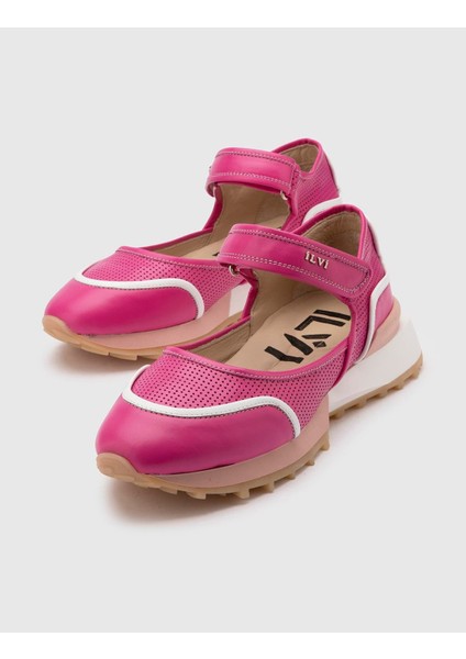 Veera Deri Kadın Fuşya Sandalet fırsatları