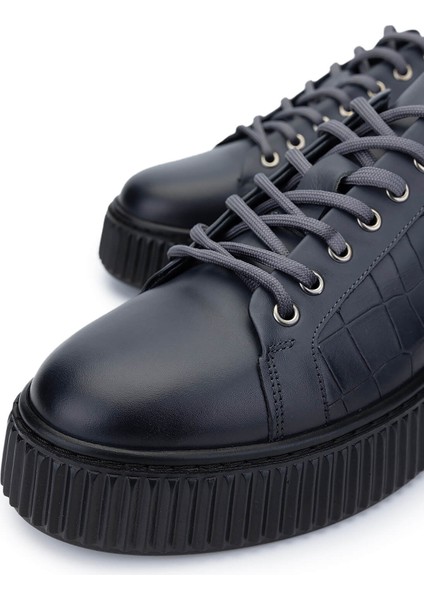 Erkek Deri Gri Sneakers & Spor Ayakkabı 352 21224 Erk Ayk SK24-25 Grı