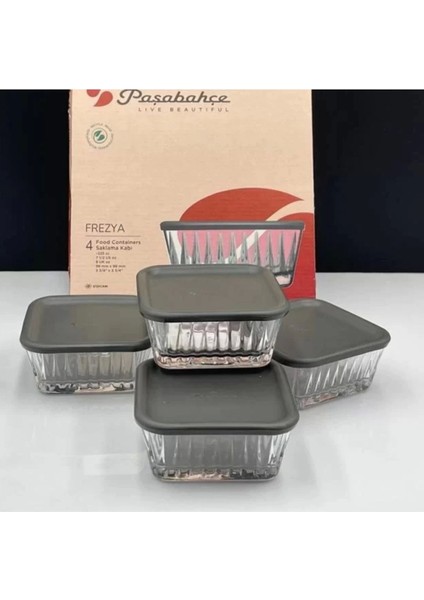 Freyza Saklama Kabı 225CC 4 Adet Sızdırmaz Tasarım ile Çok Amaçlı Kullanım