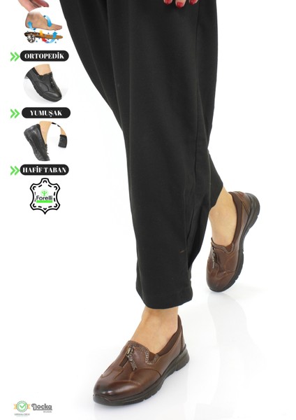Kadın Deri Günlük Tam Ortopedik Ayakkabı F24/CM9444Y