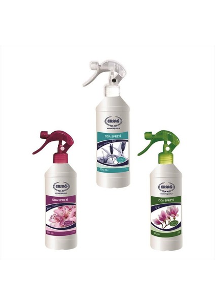 Oda Spreyi Paketi (Anti Sigara& Özel & Bahar Esintisi) 500 ml