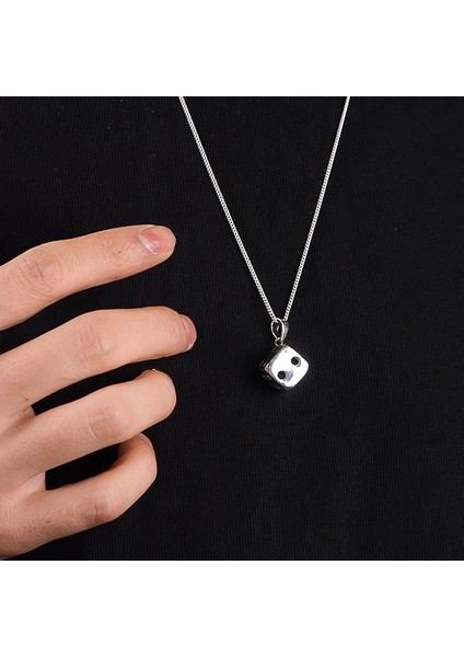 Gümüş Zar Kolye 925 Ayar Gümüş Zar Figürlü Erkek Kolye fiyatları