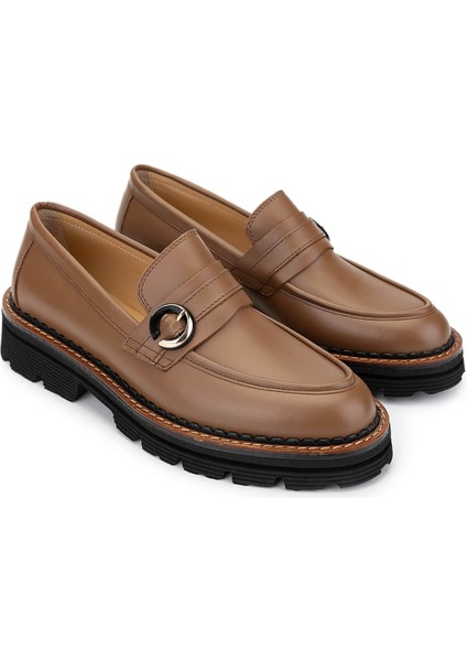 Kadın Deri Vizon Loafer Ayakkabı 33 4002-1 Bn Ayk SK24-25 Vızon Dr fiyatları