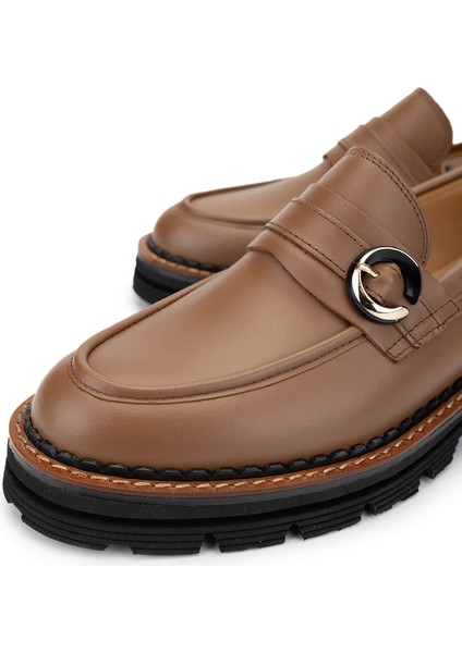 Kadın Deri Vizon Loafer Ayakkabı 33 4002-1 Bn Ayk SK24-25 Vızon Dr modelleri