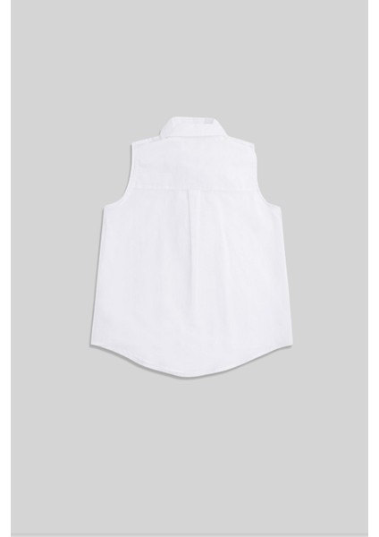 Elena Ekru Pamuklu Kısa Kollu Kız Çocuk Gömlek fiyatları