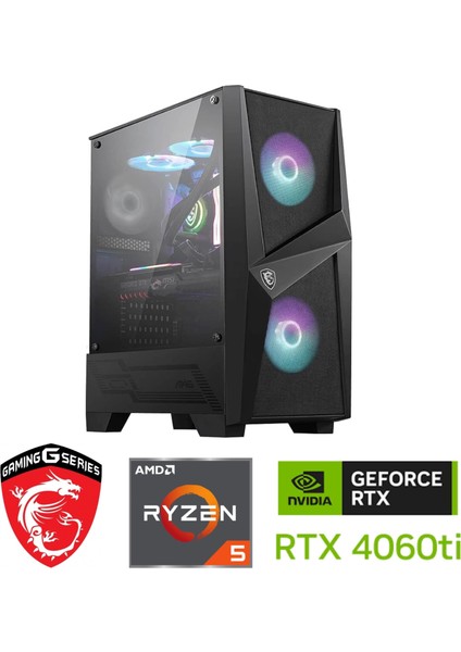 Rtx 4060Tİ 8gb – Gaming Pc Ddr5 – Ryzen 5 7500F – 32GB Ddr5 6000MHZ – 1tb M.2 SSD – Windows 11 Pro