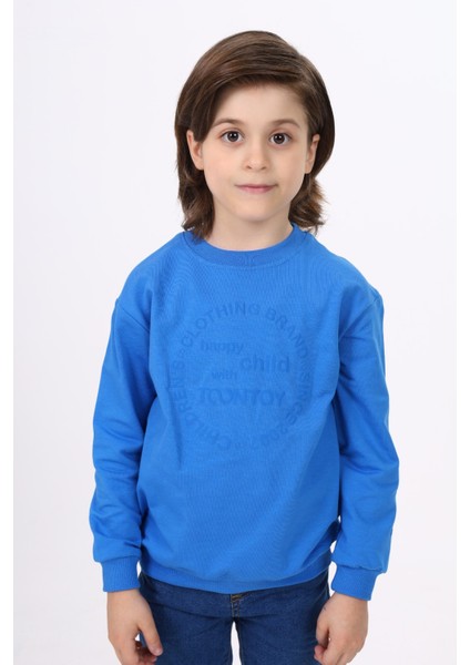 Erkek Çocuk Baskılı Sweatshirt
